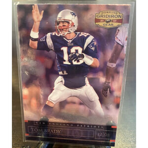 2007 Donruss Gridiron Gear Football Card #57 Tom Brady New‎ England Patriots